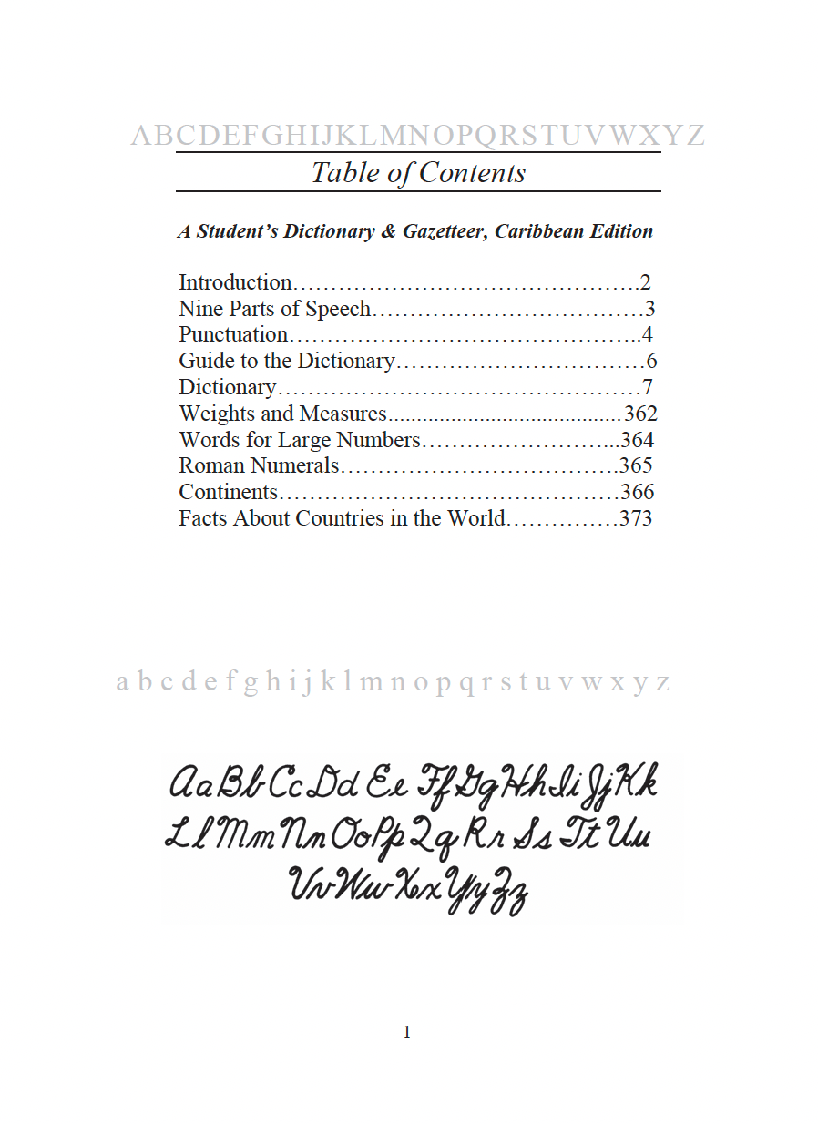 A Student’s Dictionary & Gazetteer, English Caribbean Dictionary